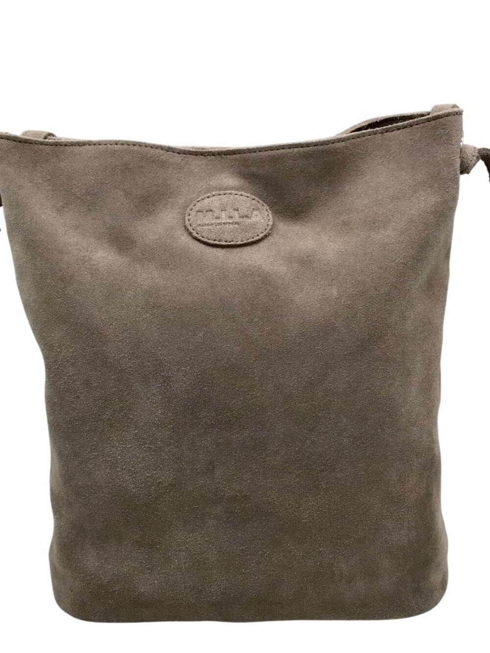 M.I.L.A Gray Suede Jackie Crossbody Bag